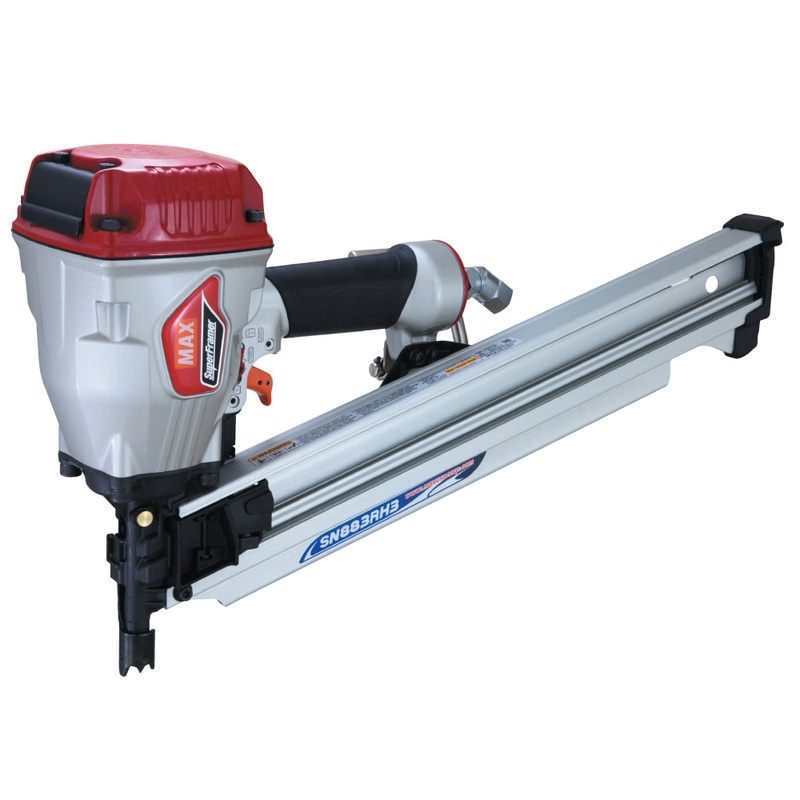 MAX 21 Degree Framing Full Round Head Stick Nailer Up To 3-1/4