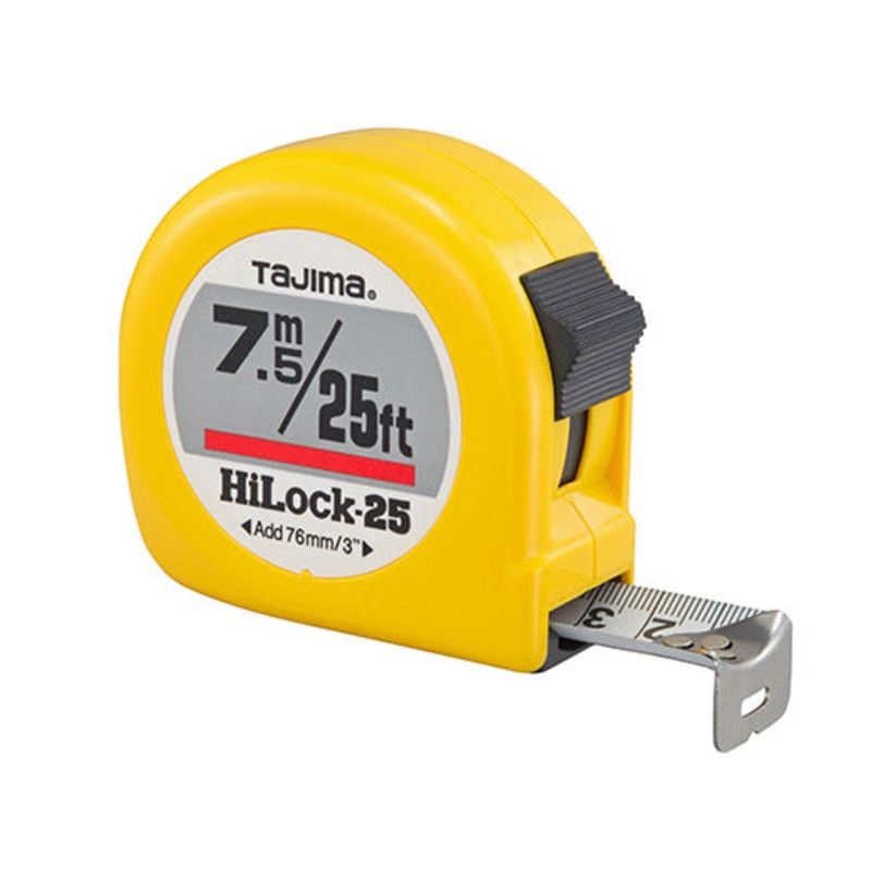 TAJIMA 7.5m / 25′ HI-LOCK Measuring Tape