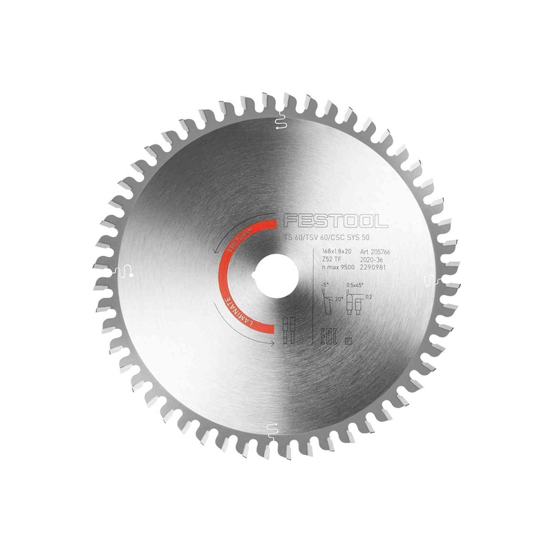 FESTOOL Saw Blade LAMINATE/HPL HW 168×1,8×20 TF52 L