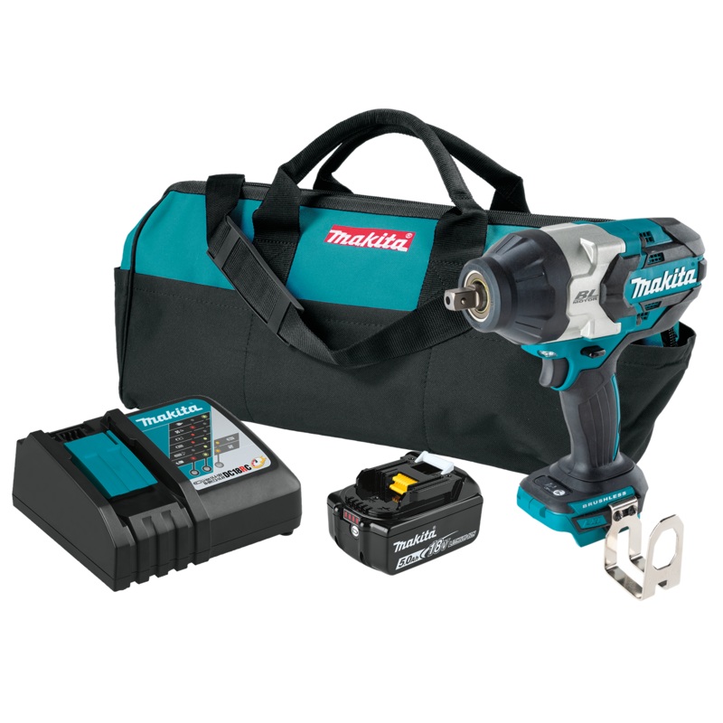MAKITA 18V LXT 3Speed 1/2 Square Drive Impact Wrench w/ Detent Anvil Kit