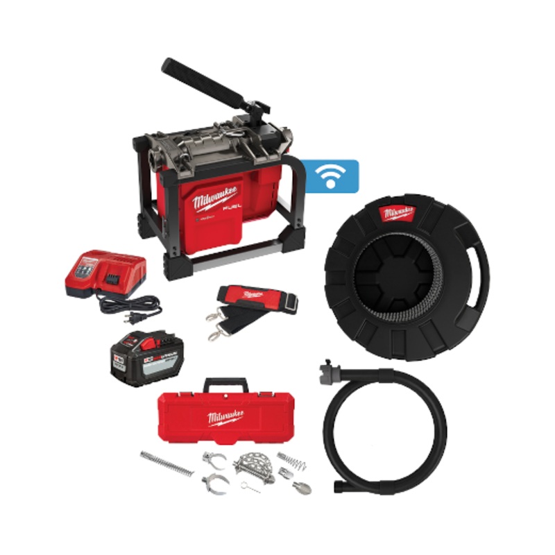 MILWAUKEE M18 FUEL Sectional Machine Kit w/ 7/8 Cable