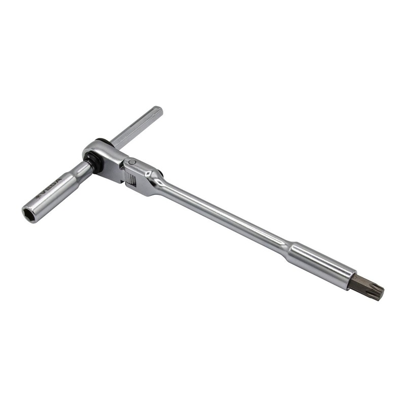 VEGA 1/4 Flexible Head Mag Bit Ratchet X 6 w/ Extension Bar