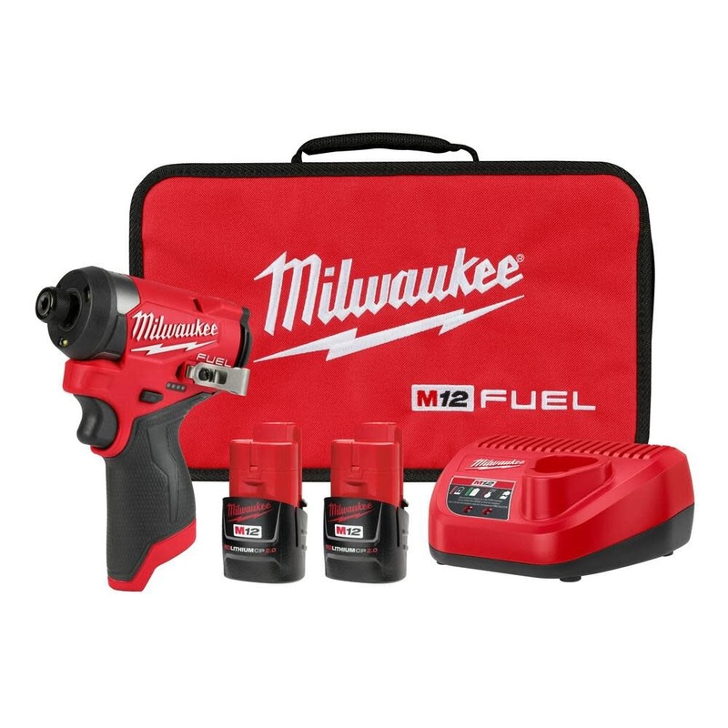 MILWAUKEE M12 FUEL 1/4 Hex Impact Driver Kit