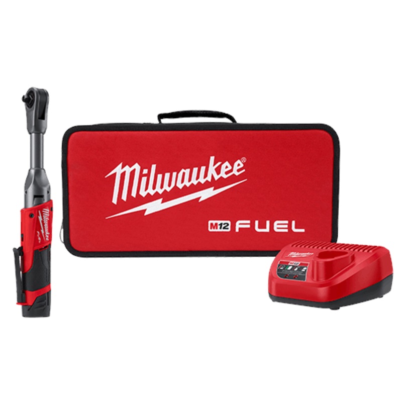 MILWAUKEE M12 FUEL 3/8 Extended Reach Ratchet Kit