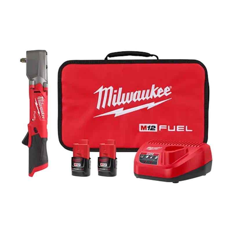 MILWAUKEE M12 FUEL 3/8 Right Angle Impact Wrench w/ Friction Ring Kit