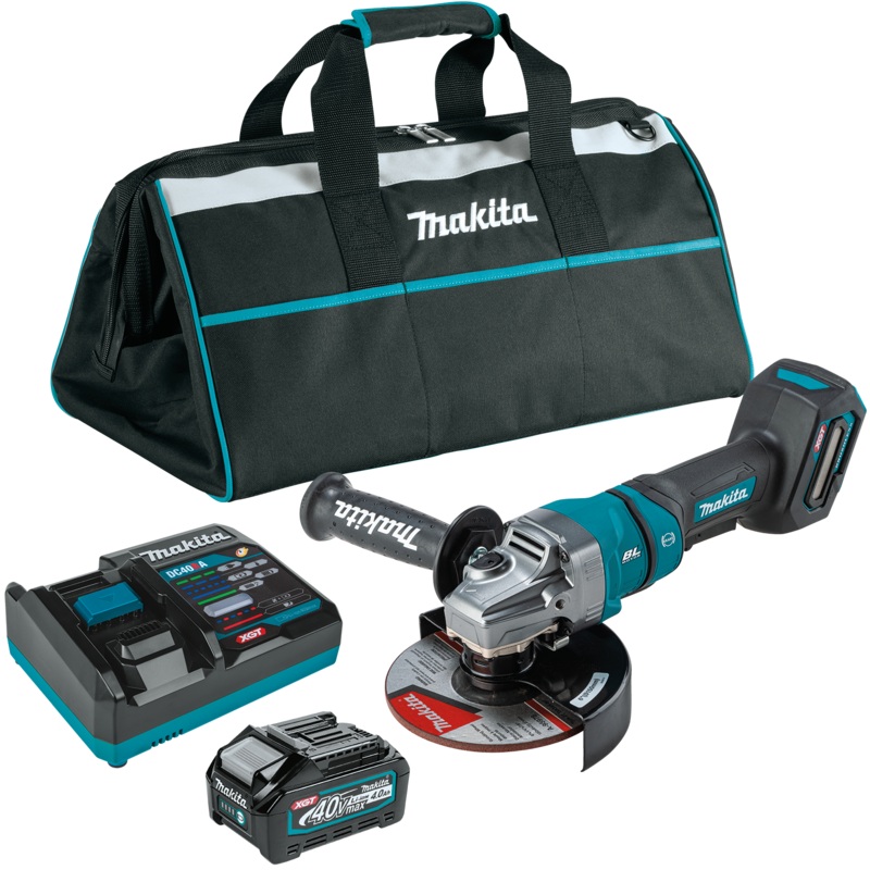 MAKITA 40V MAX XGT 41/2 / 6 Paddle Switch Angle Grinder w/ Electric Brake Kit