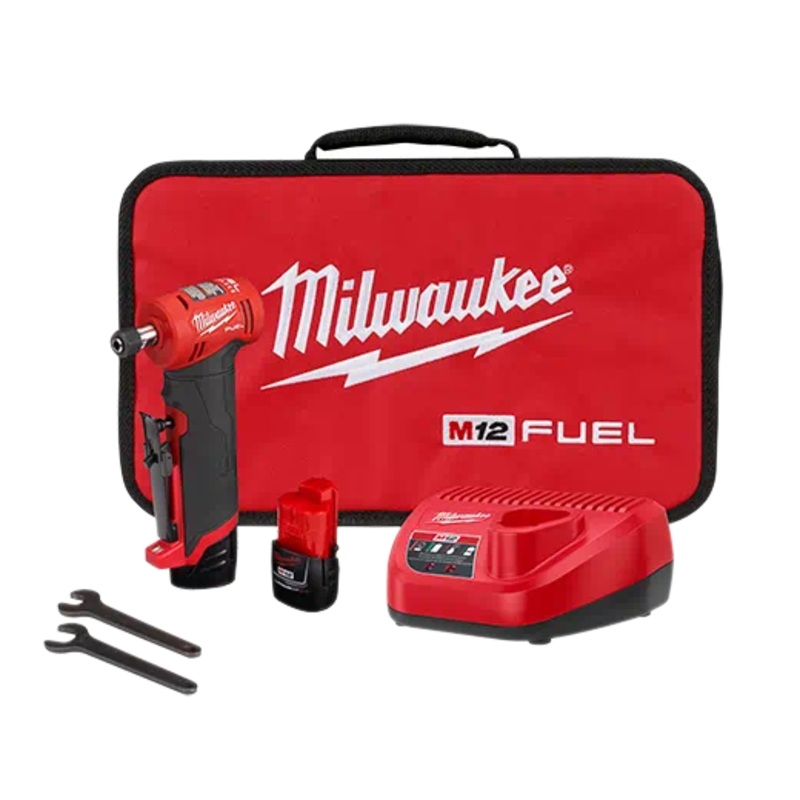 MILWAUKEE M12 FUEL 1/4 Right Angle Die Grinder Kit