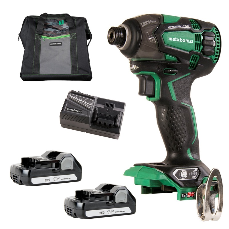 METABO HPT 18V Triple Hammer Impact Driver Kit