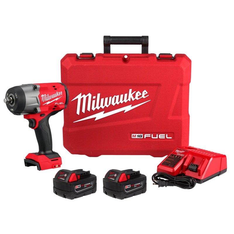 MILWAUKEE M18 FUEL 1/2 High Torque Impact Wrench w/ Friction Ring Kit