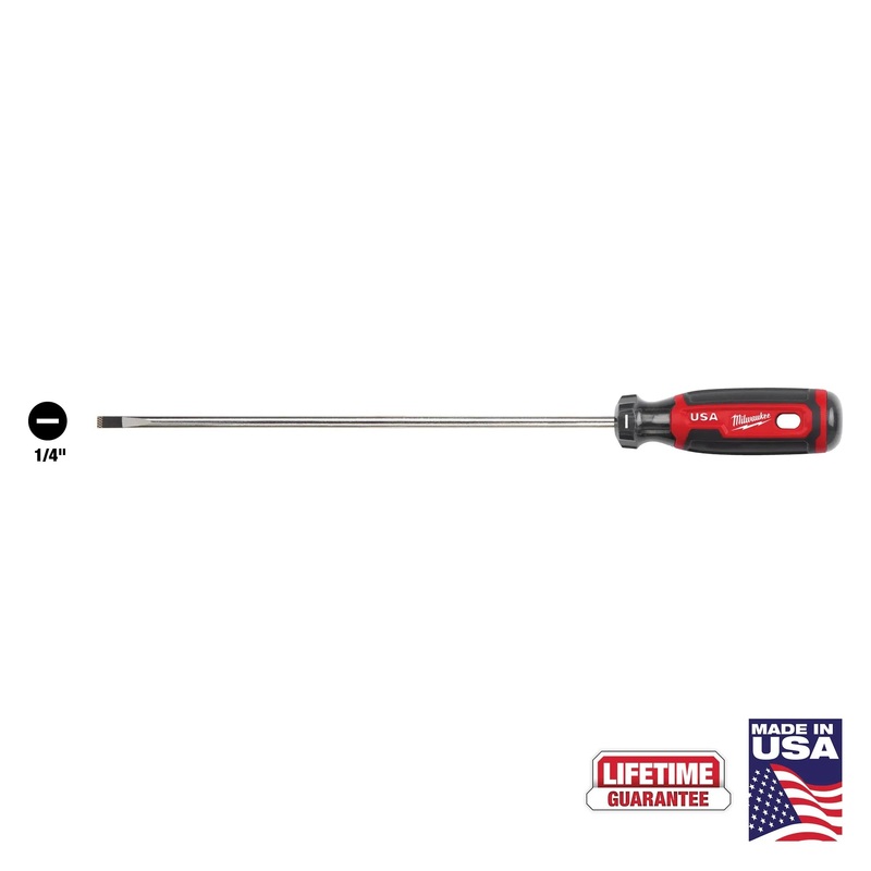 MILWAUKEE 1/4 Cabinet 10 Cushion Grip Screwdriver