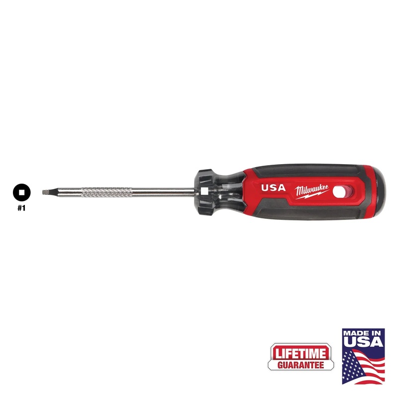 MILWAUKEE #1 Square 3 Cushion Grip Screwdriver
