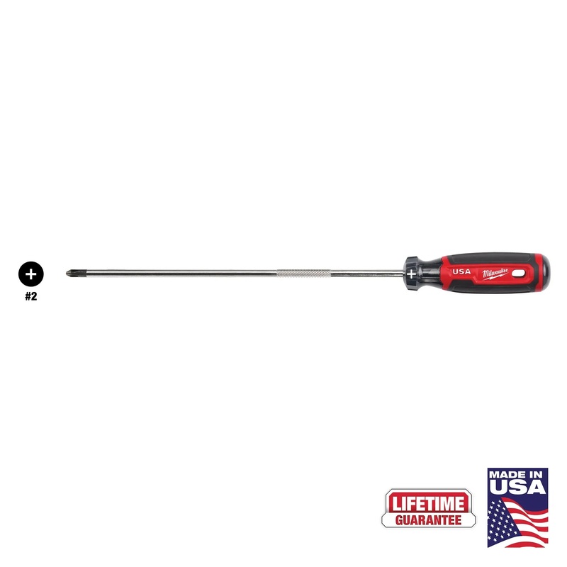 MILWAUKEE #2 Phillips 10 Cushion Grip Screwdriver