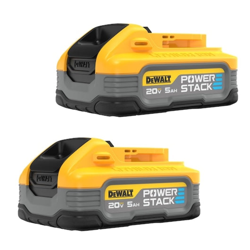 DEWALT 20V MAX* POWERSTACK 5.0Ah Compact Battery (2 PACK)