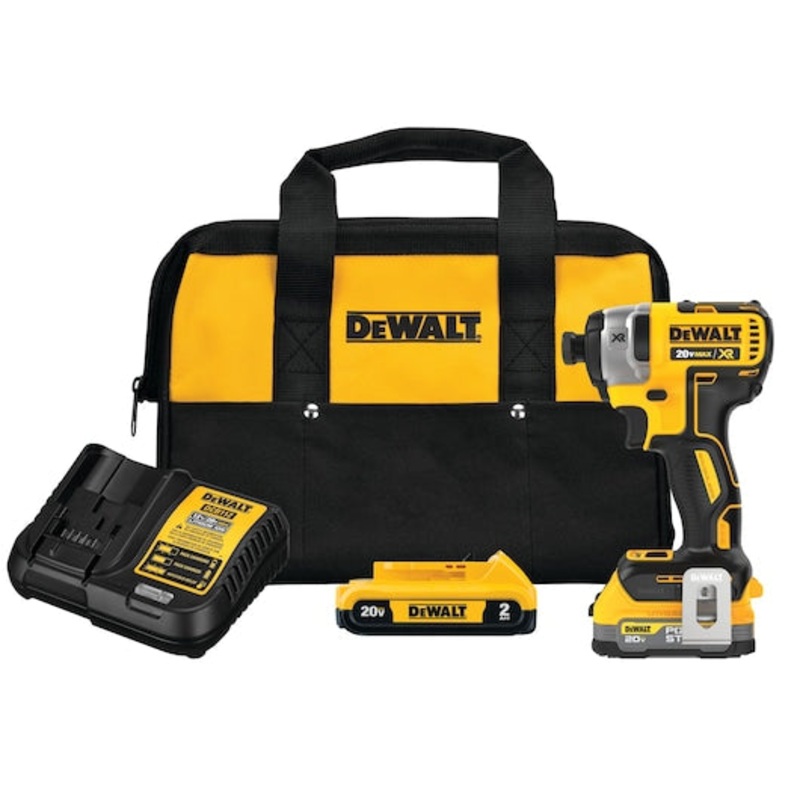 DEWALT 20V MAX* XR 1/4 3-Speed Impact Driver Kit