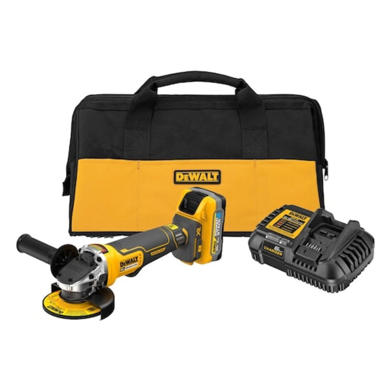 DEWALT 20V MAX* XR 4-1/2 Paddle Switch Small Angle Grinder Kit