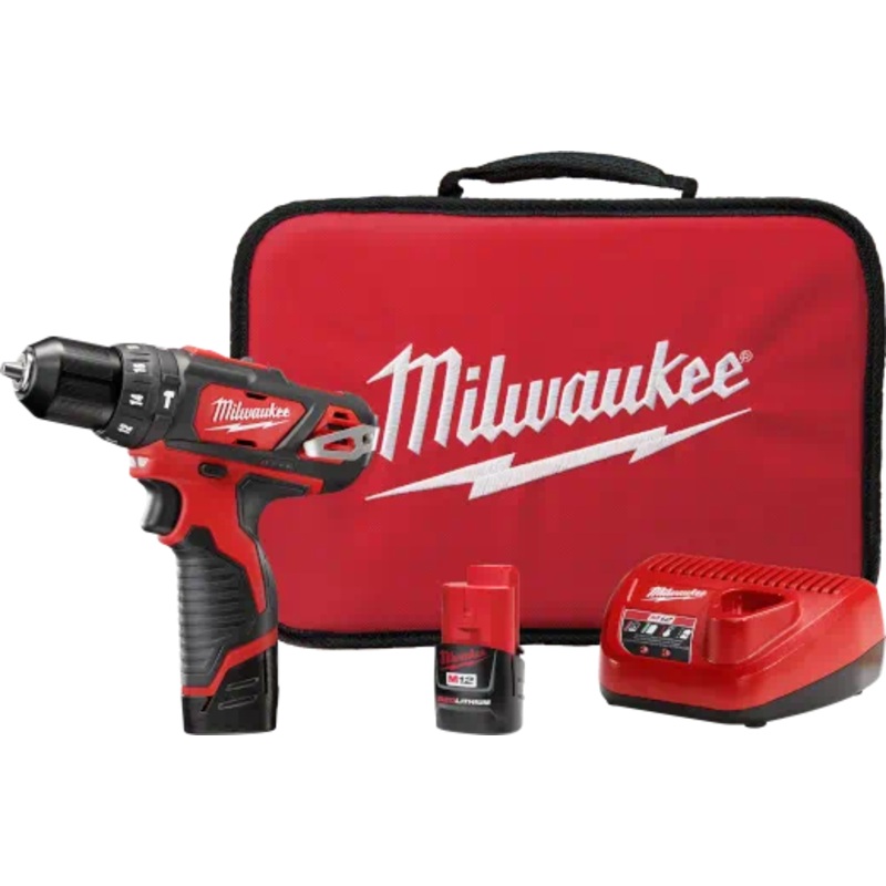 MILWAUKEE M12 3/8 Hammer Drill/Driver Kit