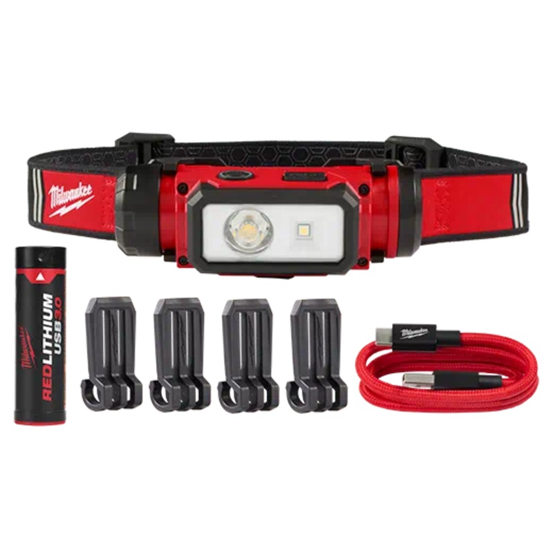 MILWAUKEE REDLITHIUM USB Hard Hat Headlamp
