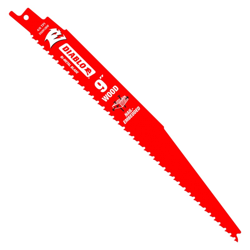 DIABLO 9 Bi-Metal Recip Blade For Nail Embedded Wood (200 PACK)