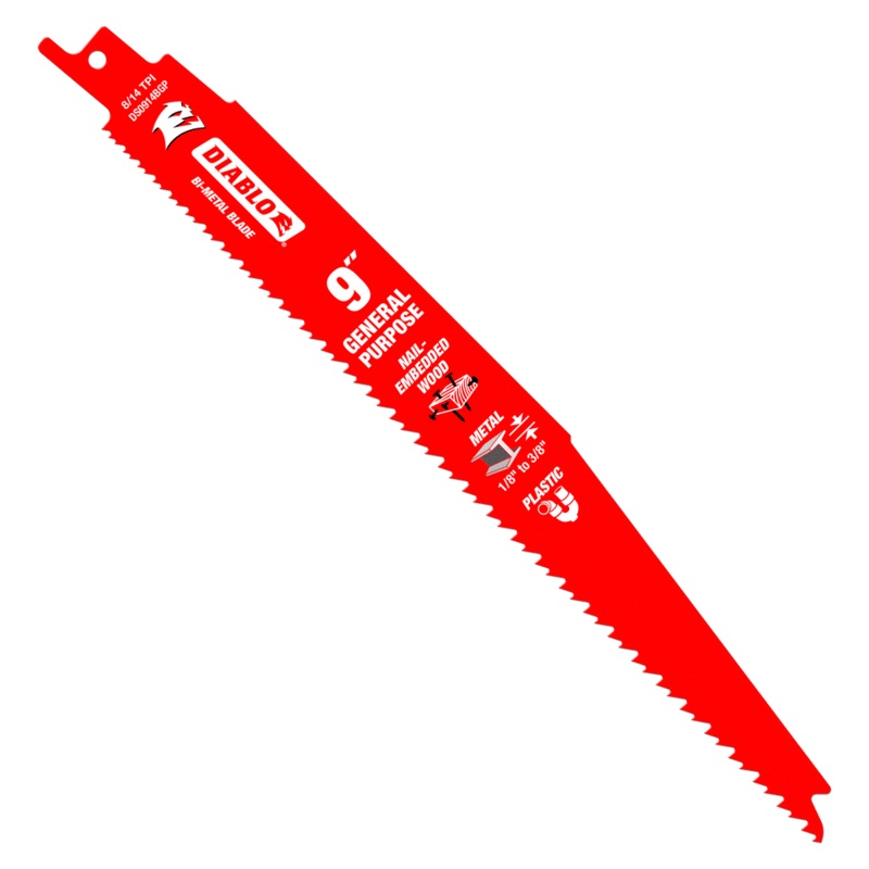 DIABLO 9 Bi-Metal Recip Blade For Nail-Embedded Wood, Metal, & Plastic (200 PACK)