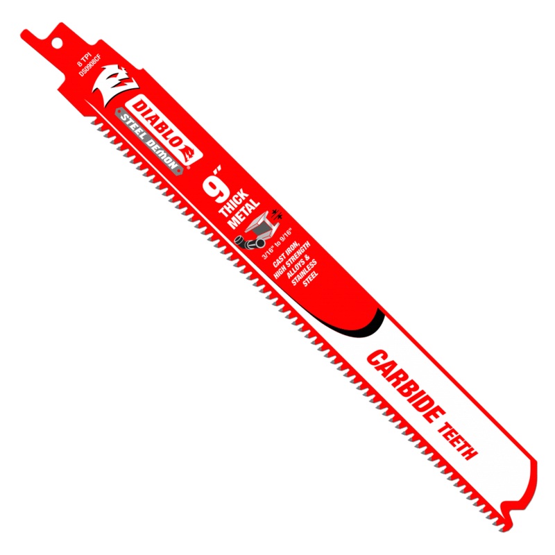 DIABLO 9 Steel Demon Carbide Recip Blades For Thick Metal Cutting (10 PACK)
