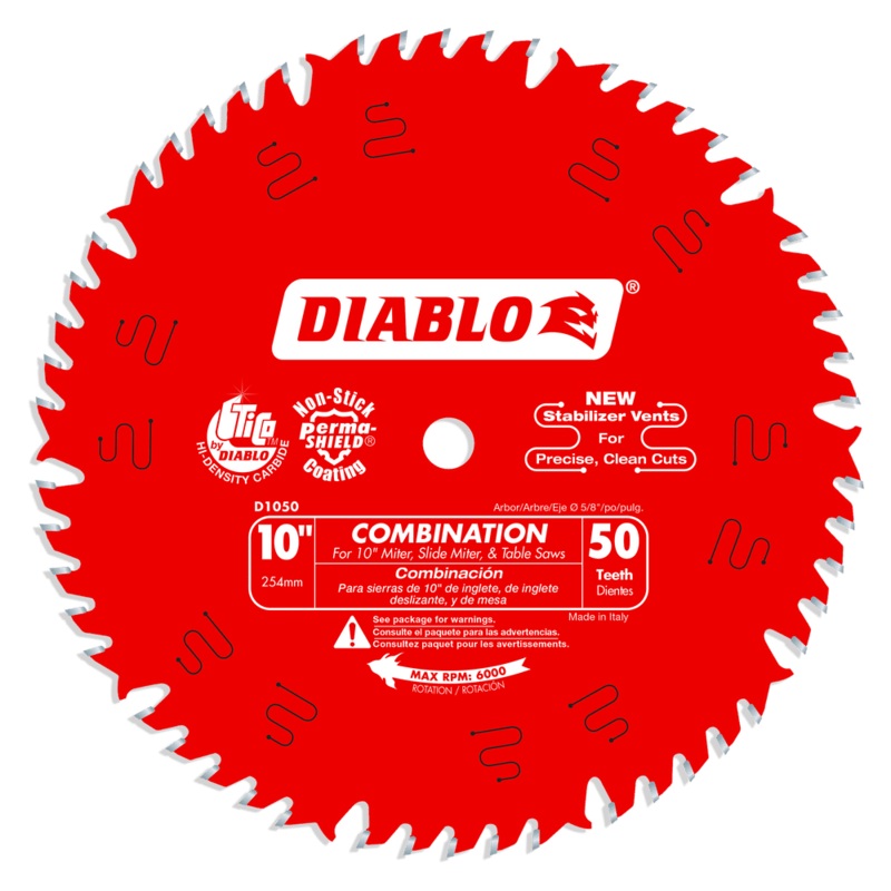 DIABLO 10 X 50 Tooth Combination Saw Blade