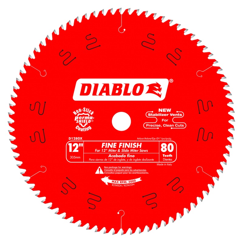 DIABLO 12 X 80 Tooth Fine Finish Saw Blade