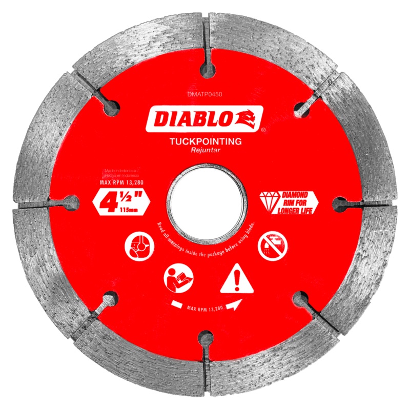 DIABLO 4-1/2 Diamond Tuck Point Blade For Masonry