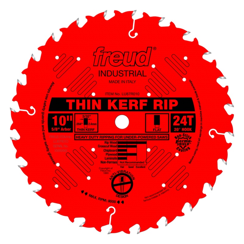 FREUD 10 Thin Kerf Rip Blade