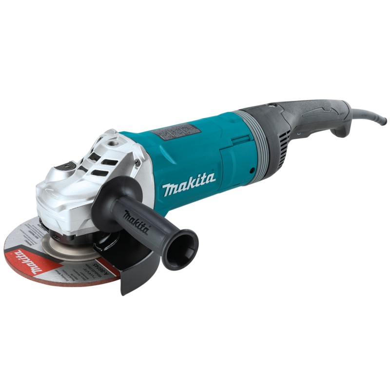 MAKITA 7 Angle Grinder, w/ Rotatable Handle, & LockOn Switch