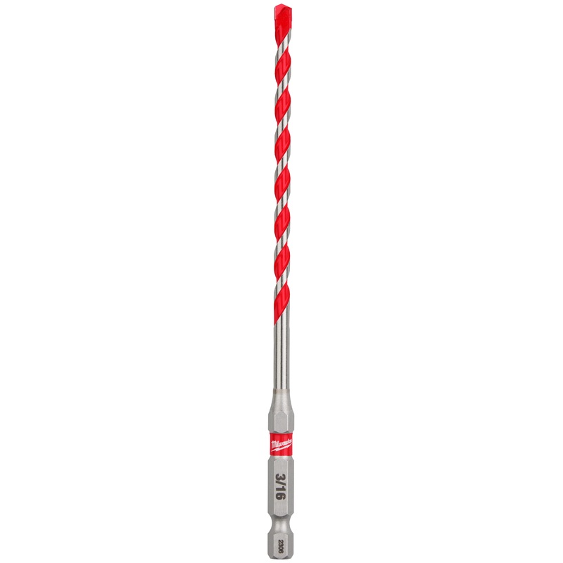 Milwaukee 7/32 x 4 x 6 SHOCKWAVE Impact Duty Carbide Hammer Drill Bit 48-20-9009