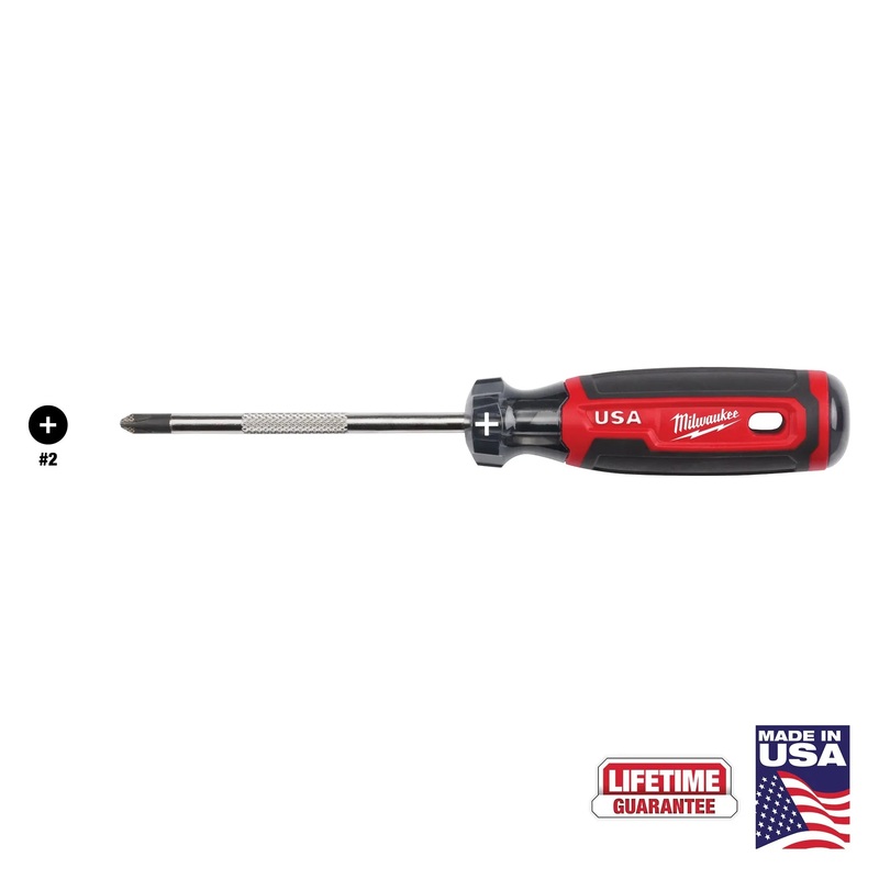 MILWAUKEE #2 Phillips 4 Cushion Grip Screwdriver