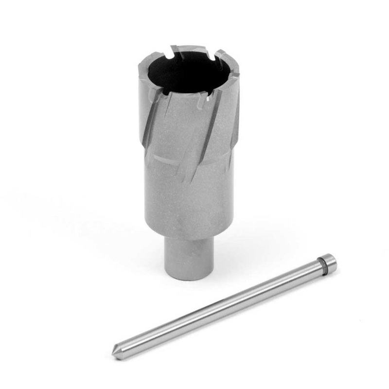 EVOLUTION 1 Width X 2 Depth Annular Carbide Tipped Cutter w/ 3/4 Weldon Shank & Pilot Pin Included
