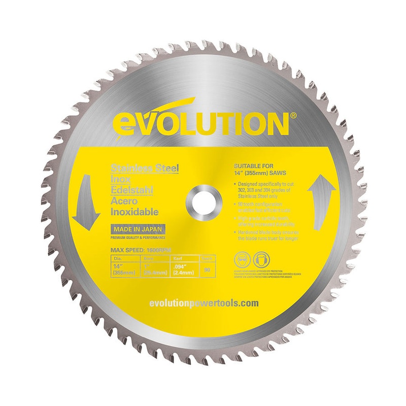 EVOLUTION 14 90T, 1 Arbor, Tungsten Carbide Tipped Stainless Steel Cutting Blade