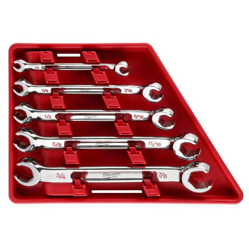 MILWAUKEE 5 PC. Double End Flare Nut Wrench Set – SAE