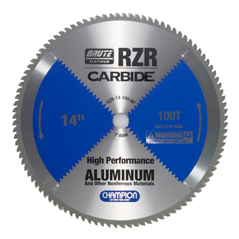 CHAMPION 14 100T Brute RZR Carbide Circular Saw Blade