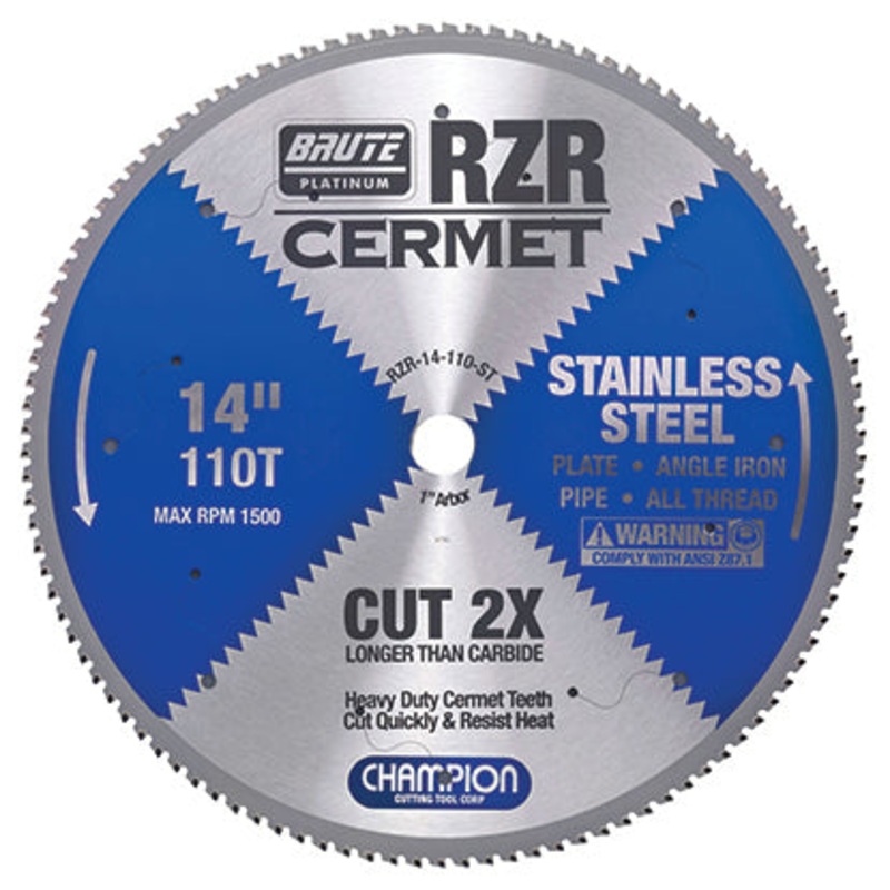CHAMPION 14 110T Brute RZR Cermet Circular Saw Blade