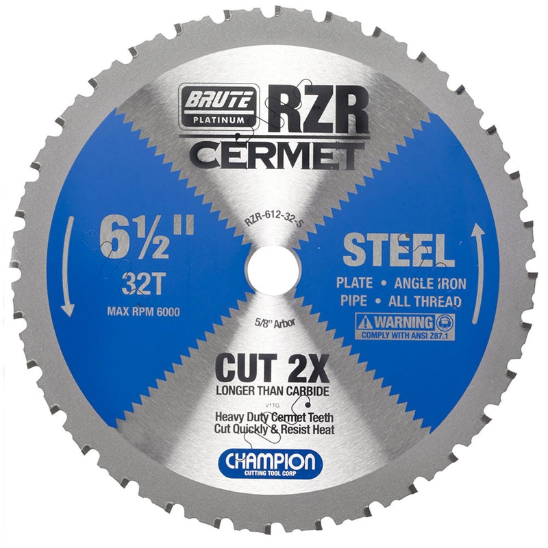 CHAMPION 6-1/2 32T Brute RZR Cermet Circular Saw Blade