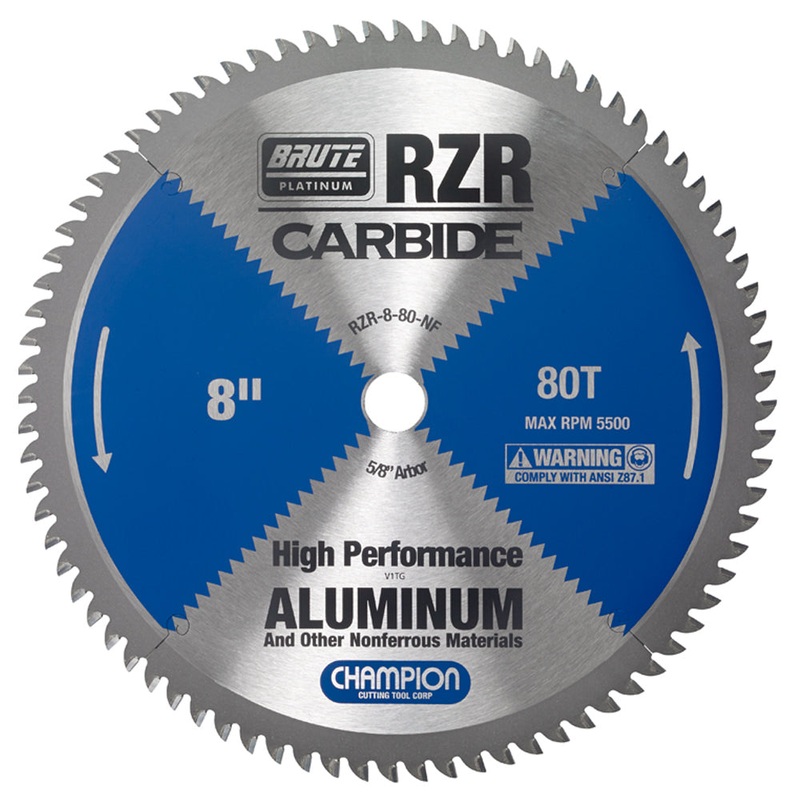 CHAMPION 8 80T Brute RZR Carbide Circular Saw Blade
