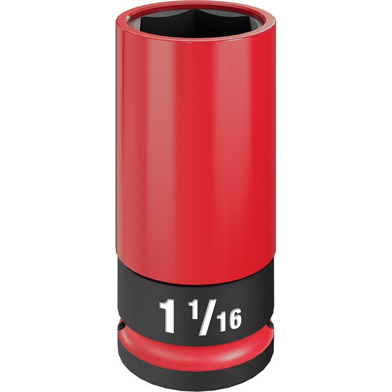 MILWAUKEE SHOCKWAVE IMPACT DUTY 1/2 Drive 1-1/16 SAE Lug Nut Wheel Socket