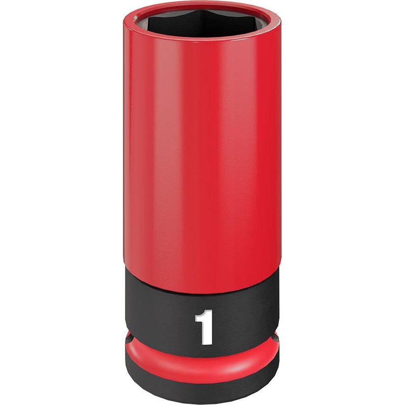 MILWAUKEE SHOCKWAVE IMPACT DUTY 1/2 Drive 1 SAE Lug Nut Wheel Socket