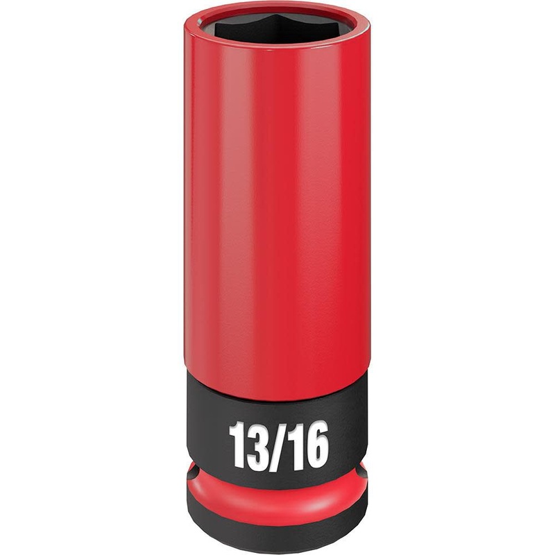 MILWAUKEE SHOCKWAVE IMPACT DUTY 1/2 Drive 13/16 SAE Lug Nut Wheel Socket
