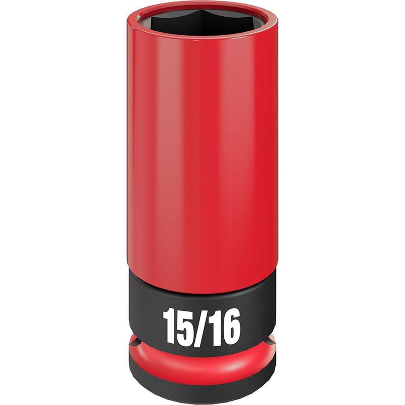 MILWAUKEE SHOCKWAVE IMPACT DUTY 1/2 Drive 15/16 SAE Lug Nut Wheel Socket
