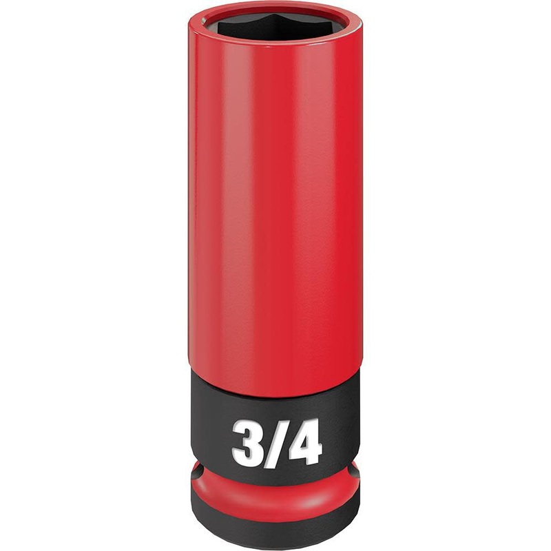 MILWAUKEE SHOCKWAVE IMPACT DUTY 1/2 Drive 3/4 SAE Lug Nut Wheel Socket