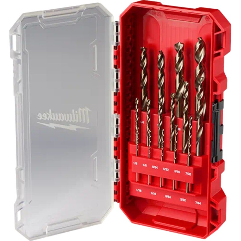 MILWAUKEE 15 PC. RED HELIX Cobalt Drill Bit Set