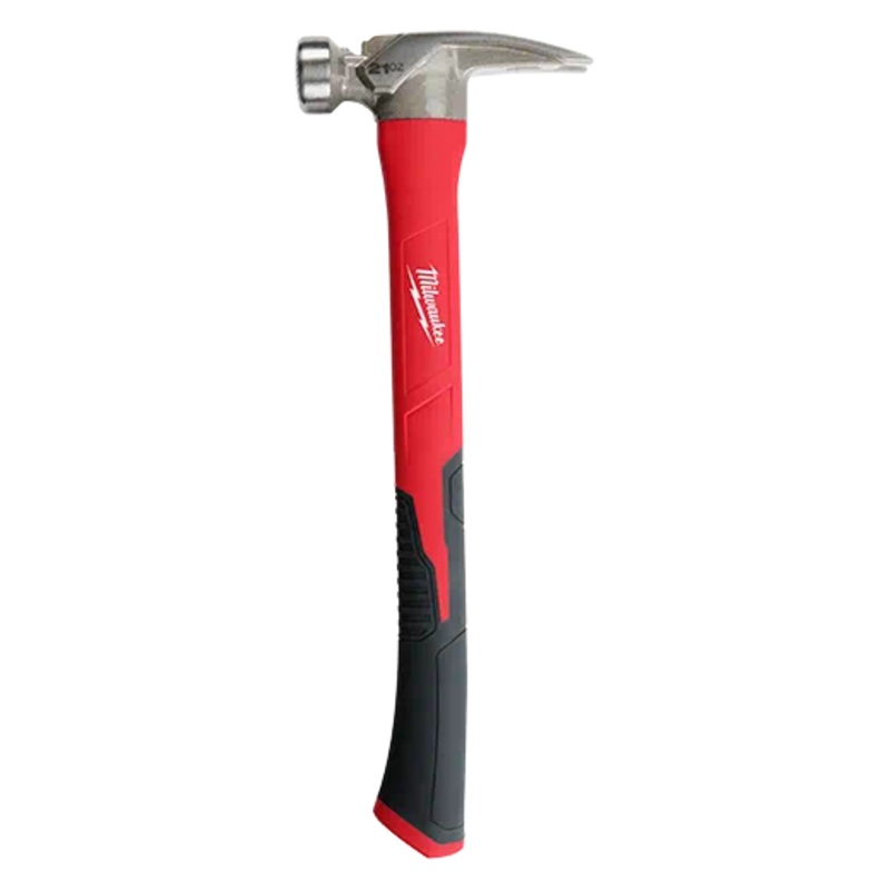 MILWAUKEE 21 oz. Milled Face Poly/Fiberglass Handle Hammer