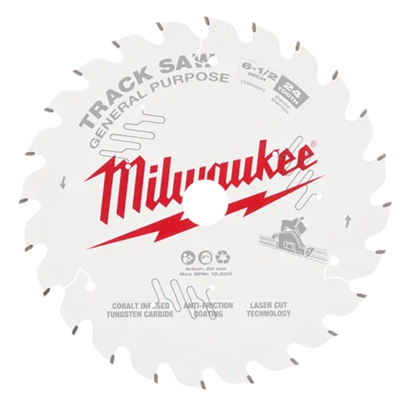 MILWAUKEE 6-1/2 24T Track Saw Blade