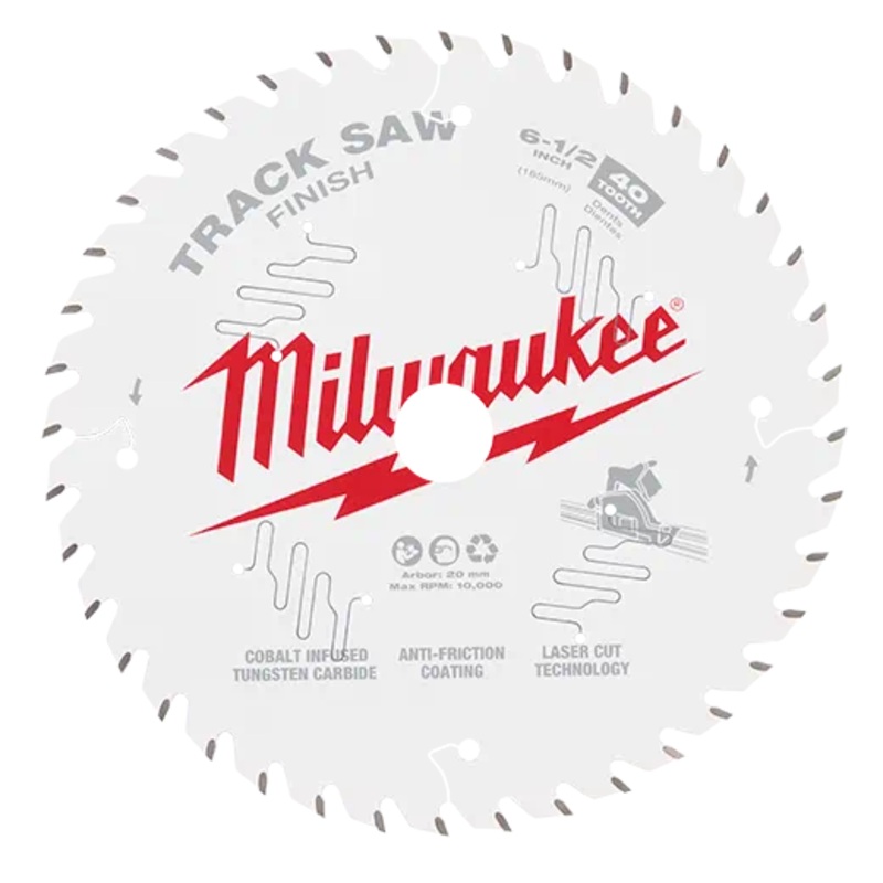 MILWAUKEE 6-1/2 40T Track Saw Blade