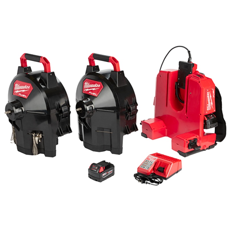 MILWAUKEE M18 FUEL SWITCH PACK Sectional Drum Machine w/ 1/2 Cable
