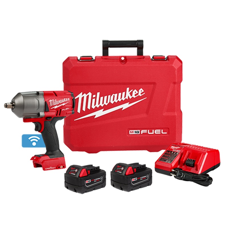 MILWAUKEE M18 FUEL w/ ONE-KEY High Torque Impact Wrench 1/2 Friction Ring Kit