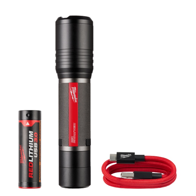 MILWAUKEE REDLITHIUM USB Slide Focus Flashlight